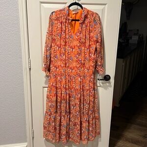 First Love Orange Dress